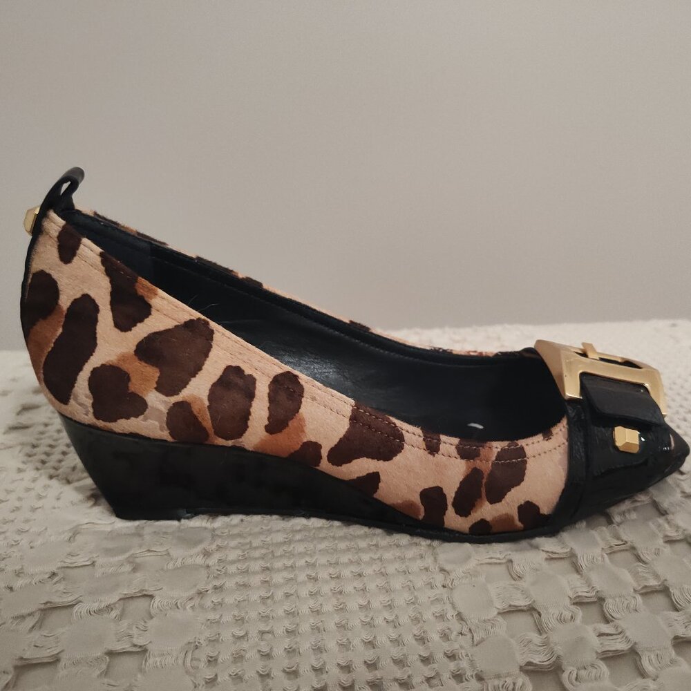 BCBGMaxAzria Leopard Wedge
